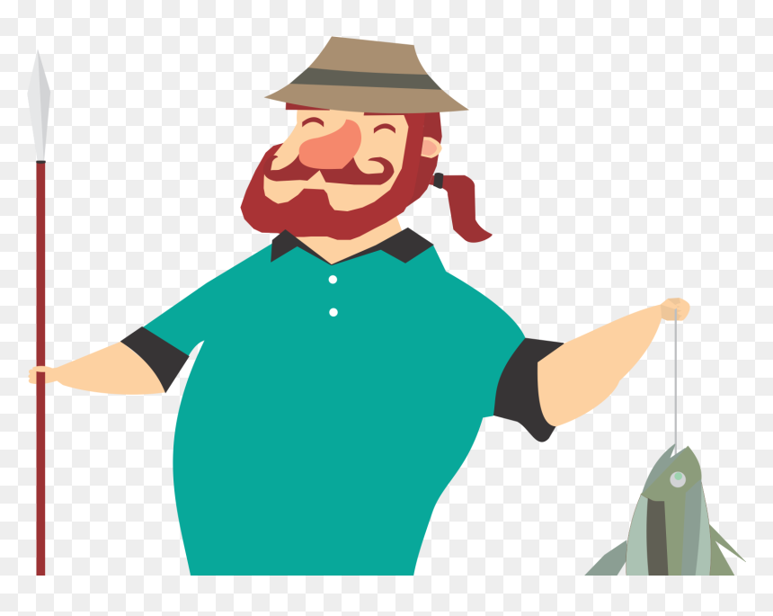 Fisherman - Illustration, HD Png Download - fisherman png