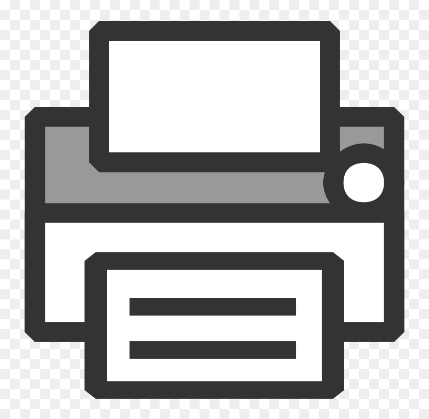 Clipart - Printer Icon - Print Clipart - Png Download - Printer Clipart, Transparent Png - print icon png