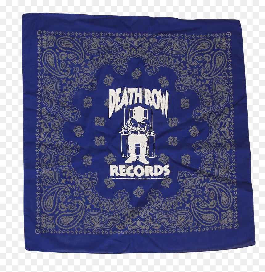 Death Row Records Shirt, HD Png Download - blue bandana png