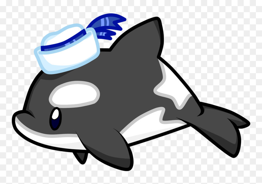 Uuu A Magical By Clipart Freeuse Stock - Cute Killer Whale Drawing, HD Png Download - orca png