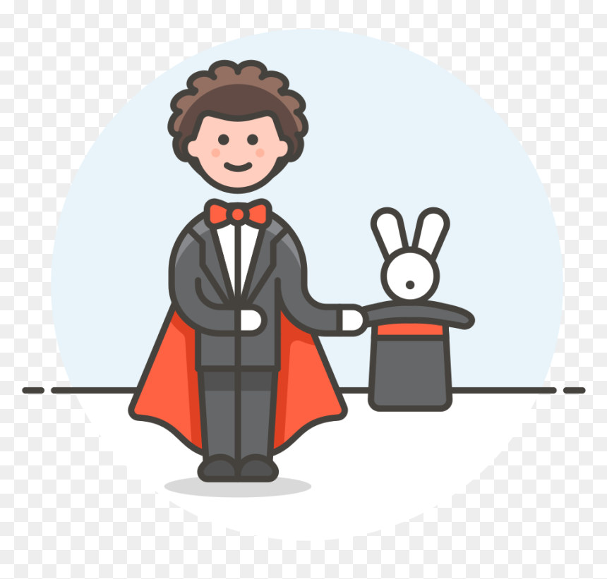 Magician Male Icon - Lawyer In Court Clipart, HD Png Download - magician png