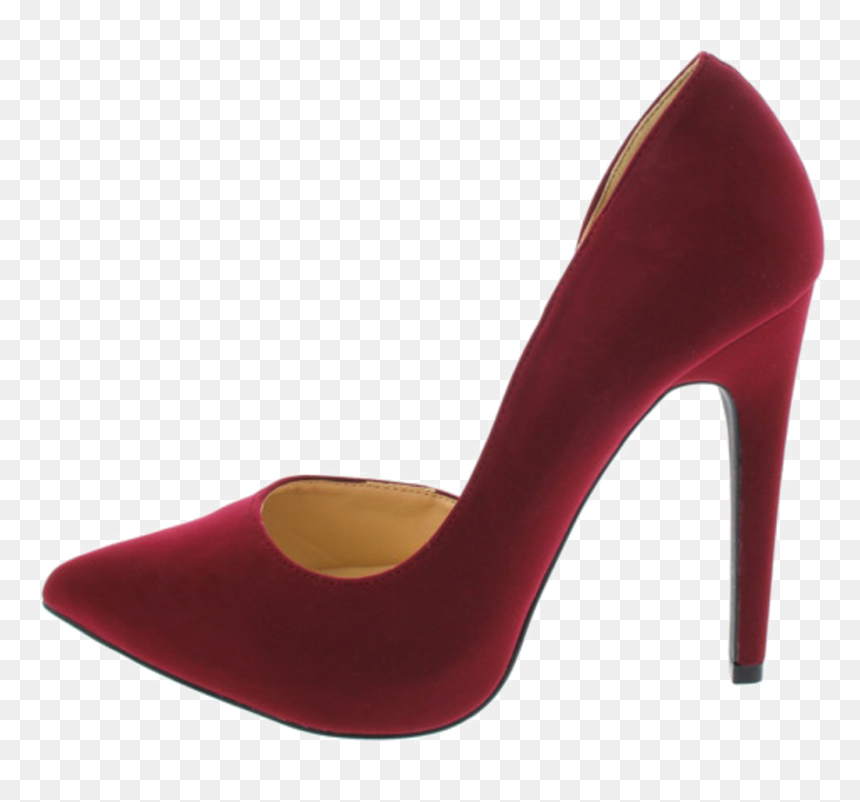 Prom Heels Png Transparent Image - Pointed Burgundy Heels, Png Download - prom png