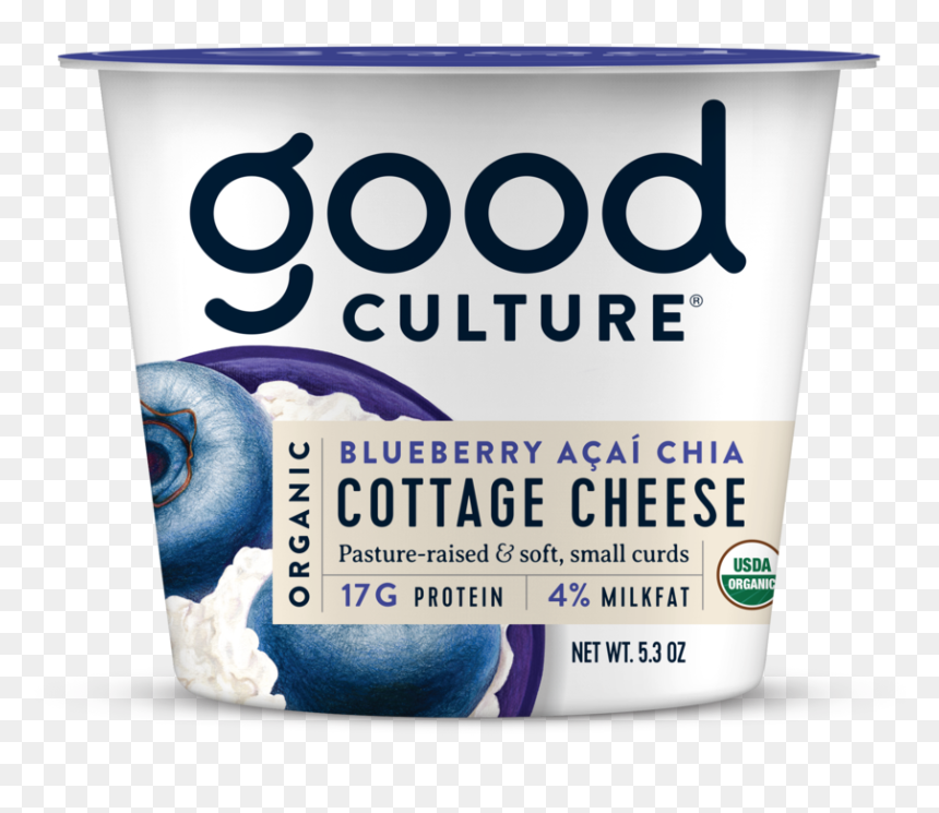 7 Organic Blueberryacaichia Copy Copy - Review Good Culture Cottage Cheese, HD Png Download - cottage png