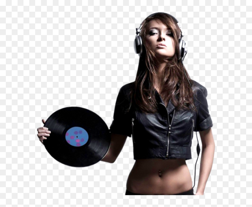 Disc Jockey Png - Women Leather Jacket Stomach, Transparent Png - deejay png