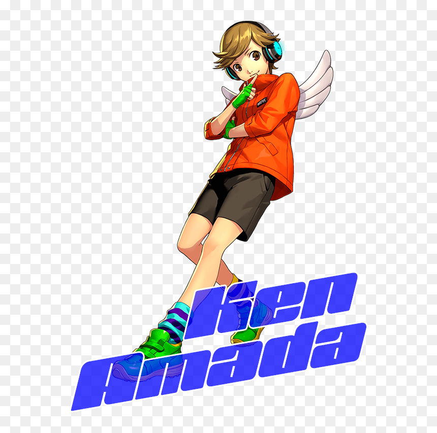 Trading In His Signature Earphones For Headphones, - Ken Persona 3 Dancing, HD Png Download - moonlight png