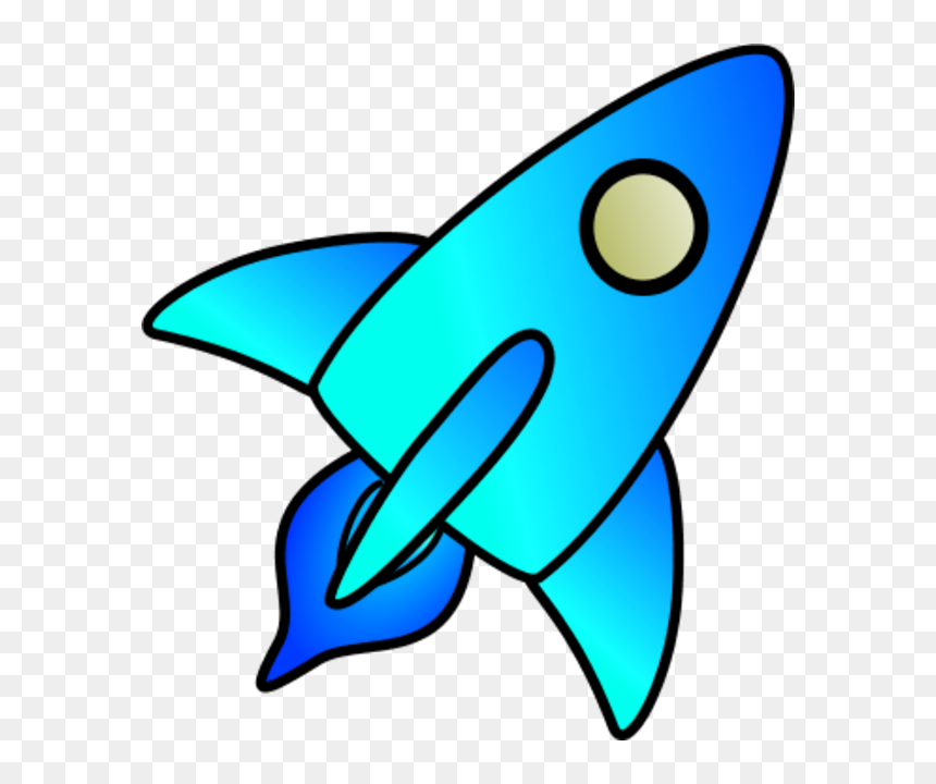 Rocket Black And White Images Transparent Image Clipart - Blue And White Rockets, HD Png Download - rockets png