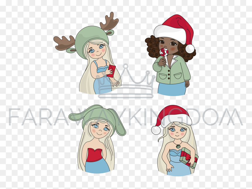 Christmas Blog Icon Girl Portrait Vector Illustration - Vector Graphics, HD Png Download - blog icon png
