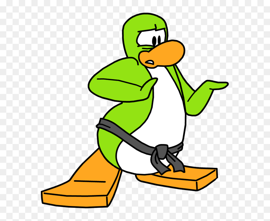 Image Result For Club Penguin Lime Green - Lime Green Club Penguin, HD Png Download - club penguin png