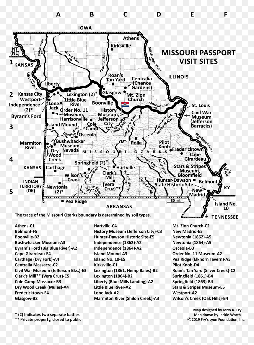 Mo Passport Visit Sites - Missouri Civil War Sites, HD Png Download - missouri png