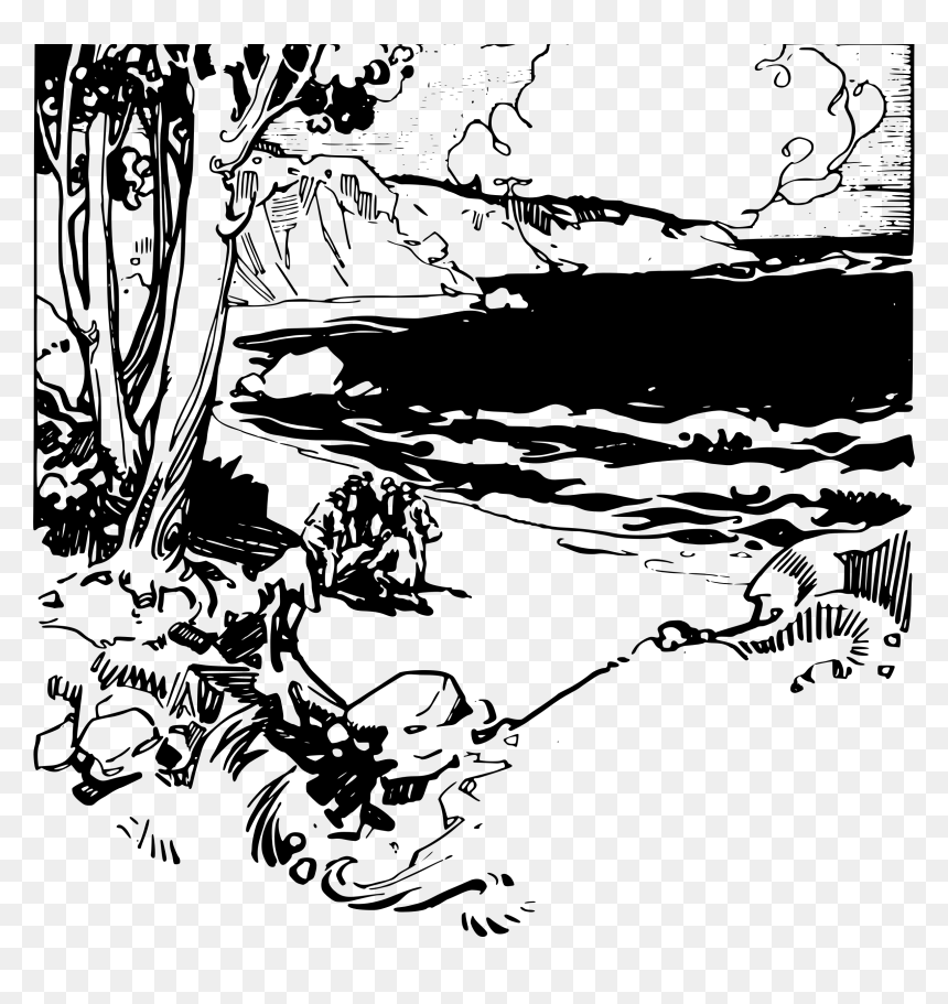 Mystery Cove Clip Arts - Cove Clip Art Black And White, HD Png Download - mystery png