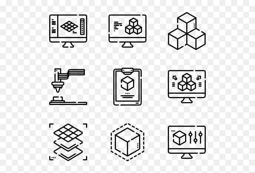 Shopping Icon Pack Png, Transparent Png - print icon png