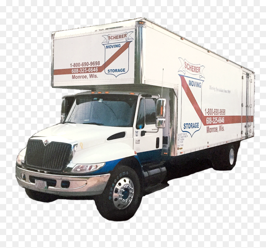Scherer Moving Truck - Trailer Truck, HD Png Download - moving truck png
