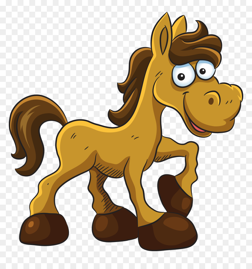 Interesting Juegos Infantiles De Caballos - Horse Cartoon Transparent Background, HD Png Download - caballo png
