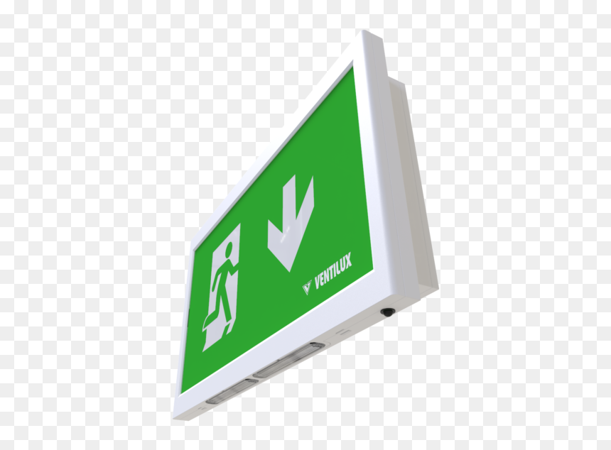 Multi Lux Iso White - Sign, HD Png Download - exit sign png