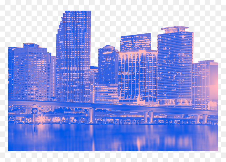Skyline, HD Png Download - miami skyline png