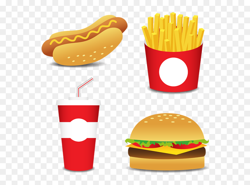 Royalty Free Download Fesat Food Icons Set Isolated - Fast Food Disegni, HD Png Download - food icons png