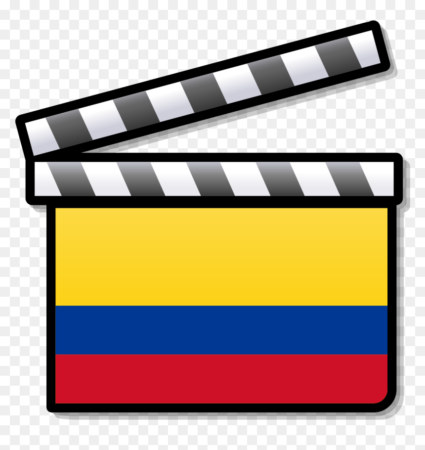 Silent Film Clipart, HD Png Download - colombian flag png