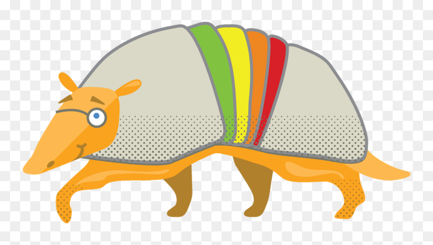 Armadillo Clipart Colorful - Portable Network Graphics, HD Png Download - armadillo png