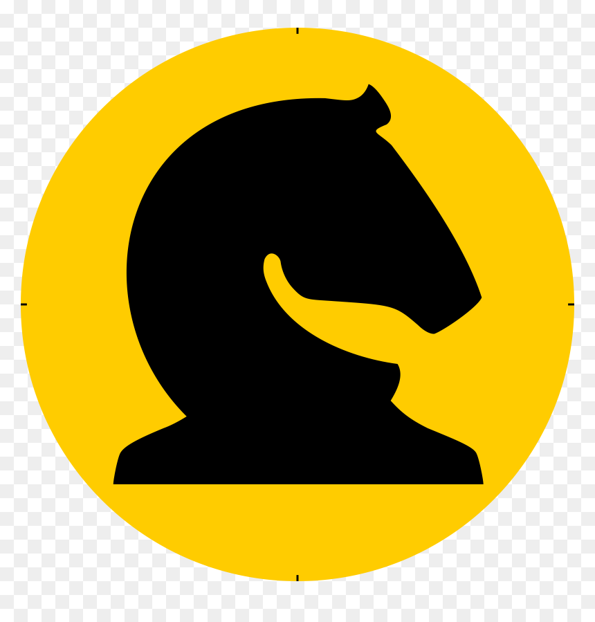 Chess Piece Symbol Black Knight Caballo Negro Clip - Knight Symbol Chess, HD Png Download - caballo png