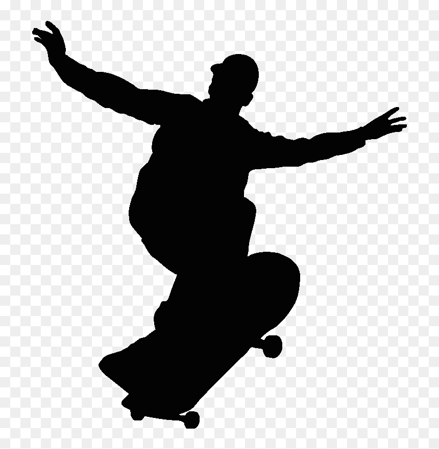 Naklejki Na Ścianę Deskorolka, HD Png Download - skateboarder png