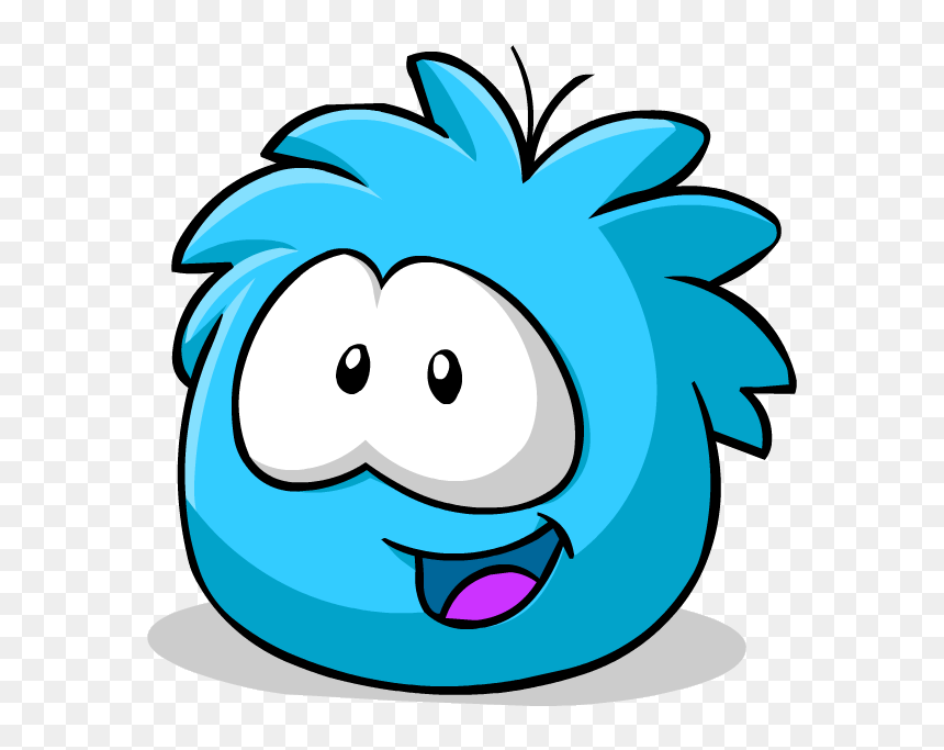 Cartoon Buck Teeth - Blue Puffle Club Penguin, HD Png Download - buck teeth png