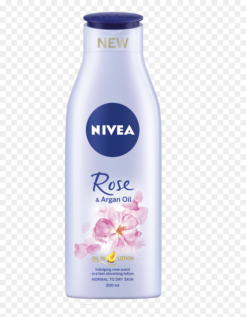 Oil In Lotion Rose & Argan Oil - Nivea Vanilla Lotion, HD Png Download - lotion png