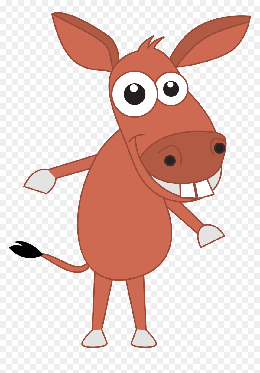 Domestication Of Animals Horse Cartoon Livestock - St Patrick's Day 2010, HD Png Download - buck teeth png