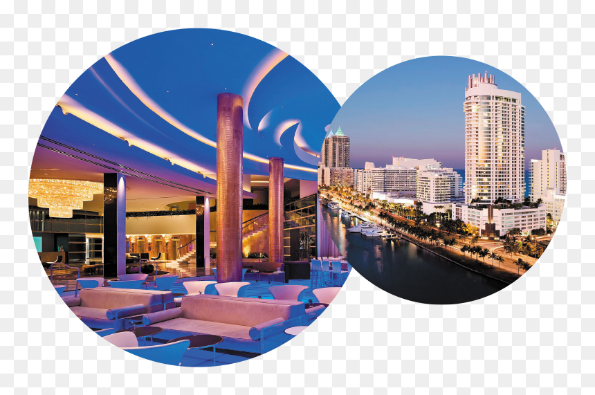 Fontainebleau-2 - Morris Lapidus, HD Png Download - miami skyline png