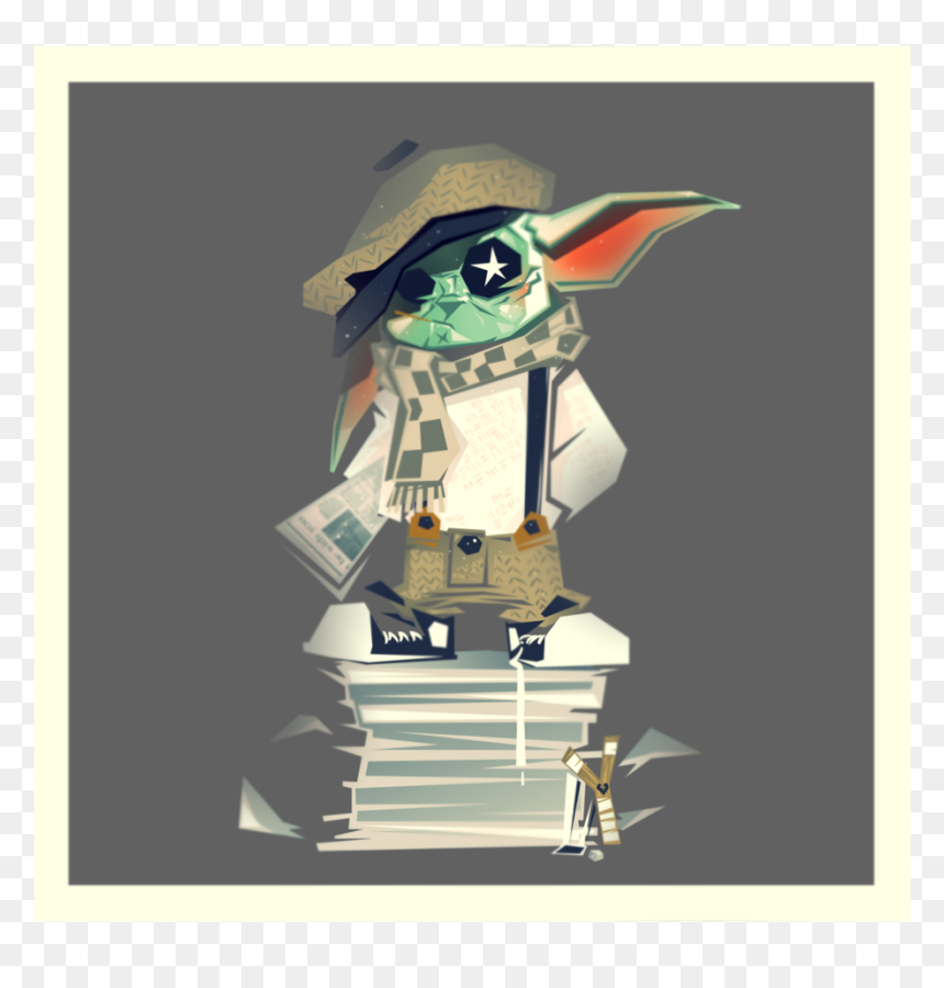 Print Holiday2 - Nooligan Baby Yoda, HD Png Download - mystery png