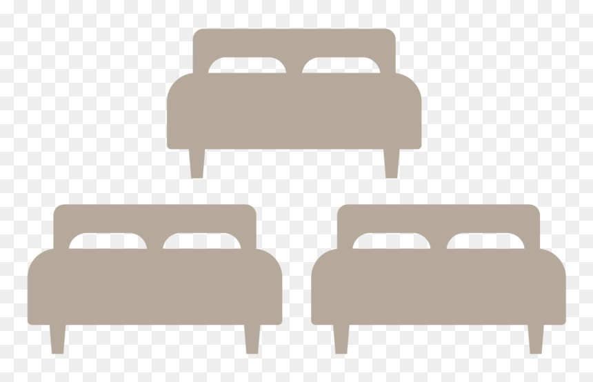 Icon 3 Bedroom - Loveseat, HD Png Download - bedroom png