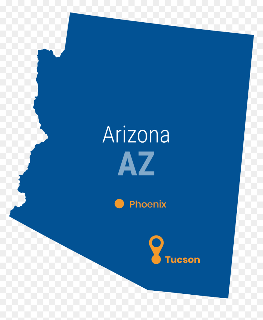 Arizona Map University - Arizona, HD Png Download - university of arizona logo png