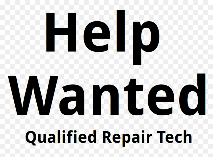 Qualified Repair Technician - Human Action, HD Png Download - help wanted png