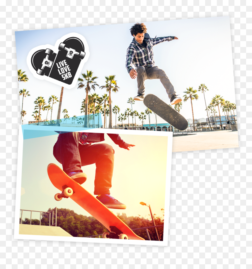 Skateboarding Kids, HD Png Download - skateboarder png