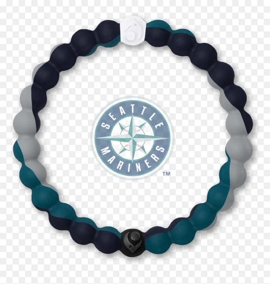Black, Teal And Gray Silicone Beaded Bracelet With - No Kid Hungry Lokai, HD Png Download - mariners logo png