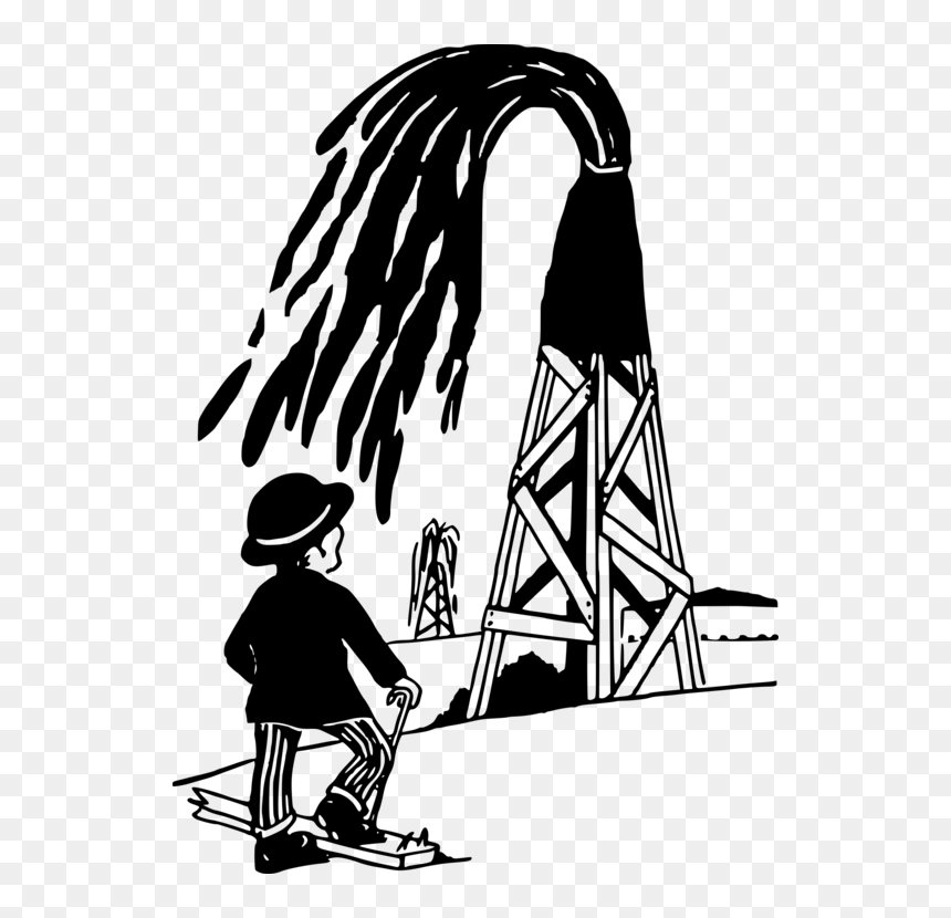 Human Behavior,silhouette,art - Oil Wells Clipart, HD Png Download - oil rig png