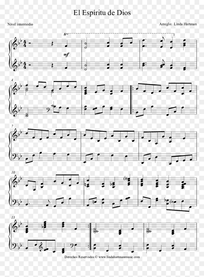 Sheet Music Picture - Serena's Harp Sheet Music, HD Png Download - dios png