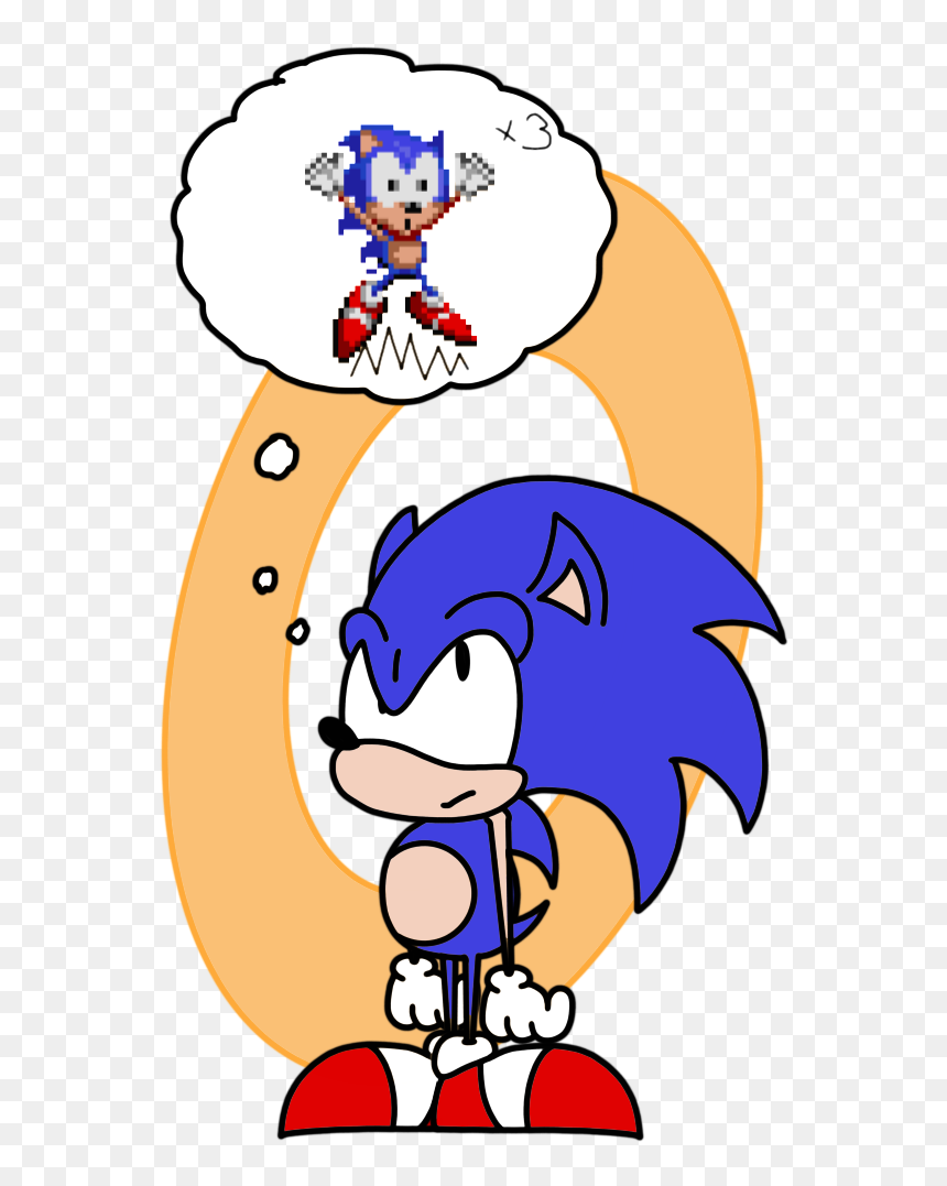Sonic The Cringe Hog By Catbitdraws - Sonic Fan Art Cringe, HD Png Download - cringe png