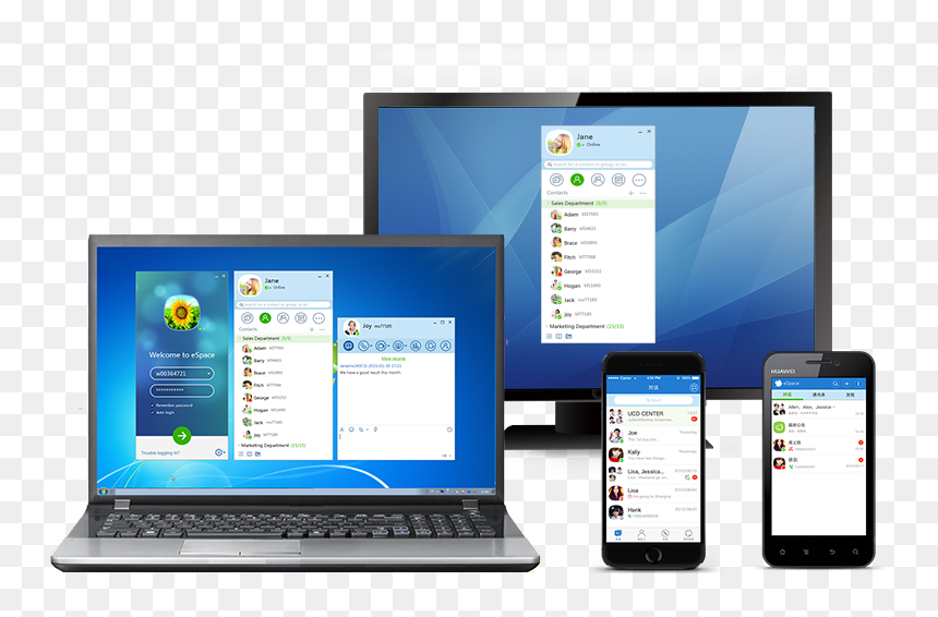 Huawei Espace - Netbook, HD Png Download - mac desktop png