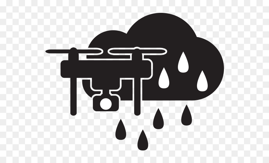 Cloud With Drone Icon, HD Png Download - drone icon png