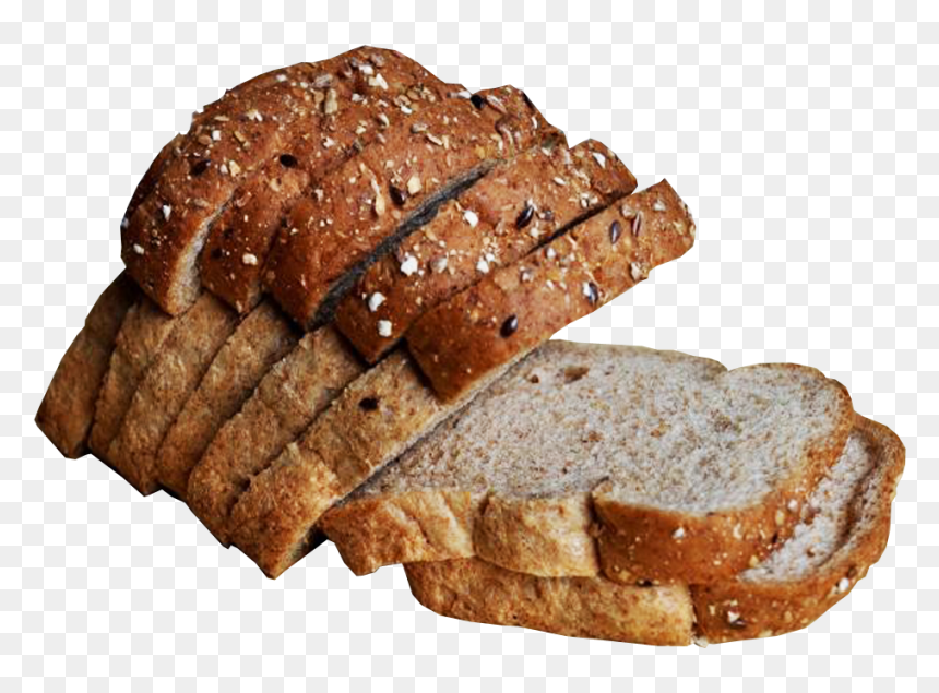 Wholemeal Bread Sliced Transparent Png Image - Bread Transparent Png, Png Download - bun png