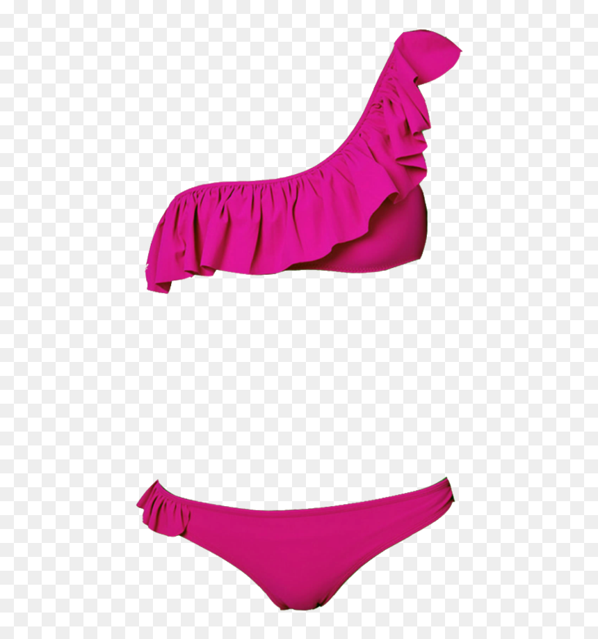 Naomi One Shoulder Pink Bikini - Briefs, HD Png Download - naomi png