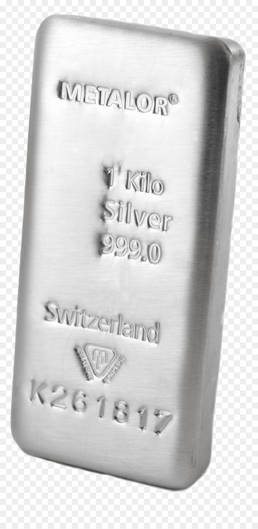 1kg 999 Metalor Silver Bullion Precious Metals Bar - Label, HD Png Download - metal bar png