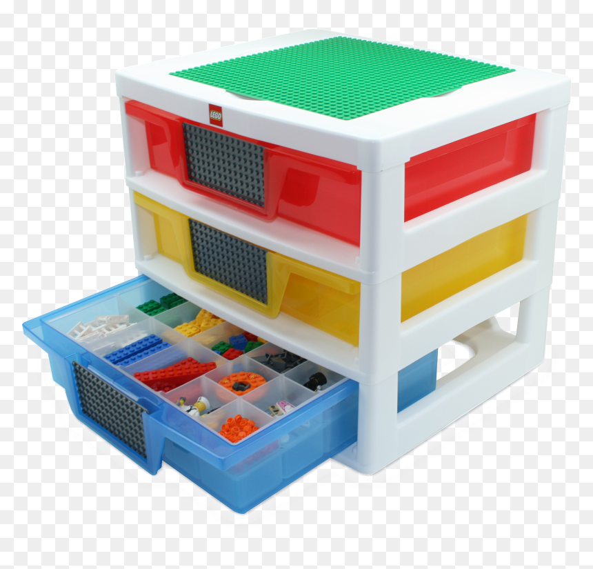   - 3 Drawer Lego Storage, HD Png Download - legos png