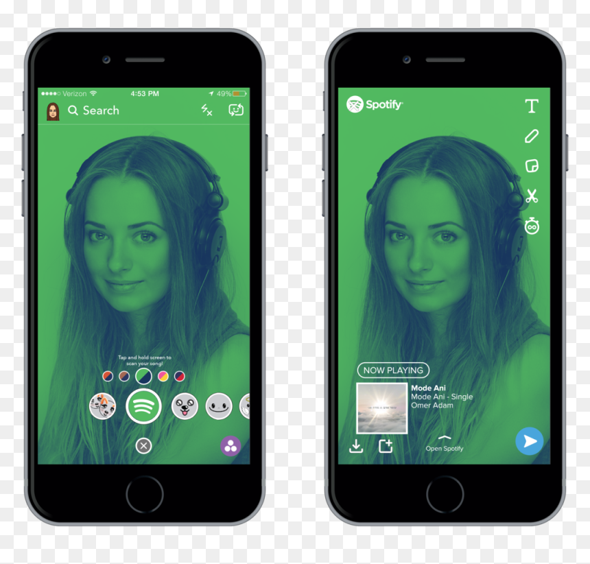 &nbsp, HD Png Download - snapchat screen png