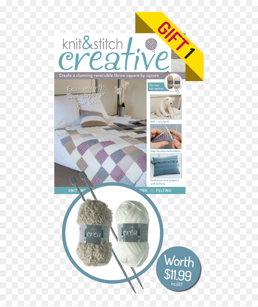 Crea Crafts Knit Stitch Creative Start Knitting Png - Knit & Stitch Creative, Transparent Png - bedroom png