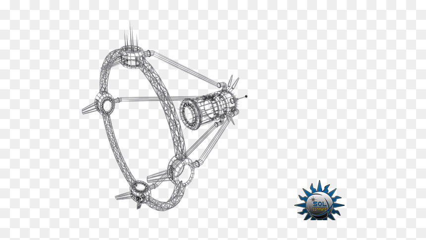 Wormhole Generator 3d Model Free Download Textured - Halter, HD Png Download - wormhole png