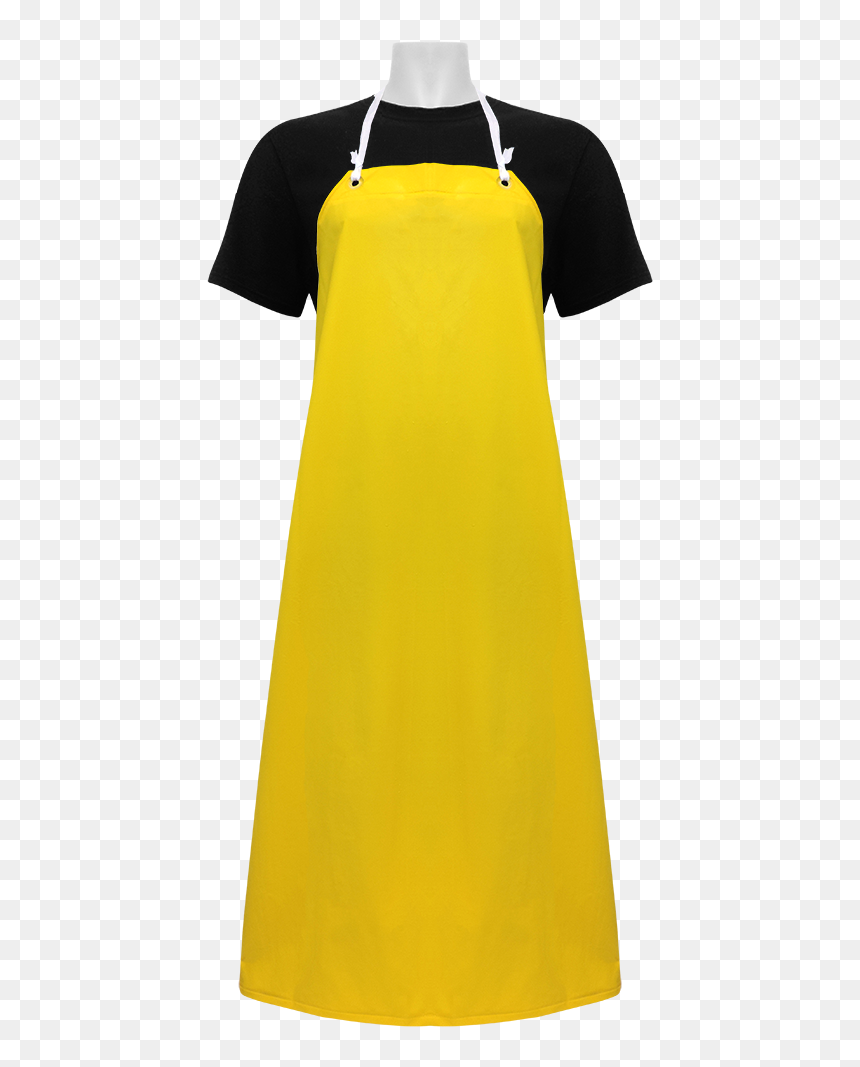 Industrial Yellow Pvc On Polyester Apron - Day Dress, HD Png Download - apron png
