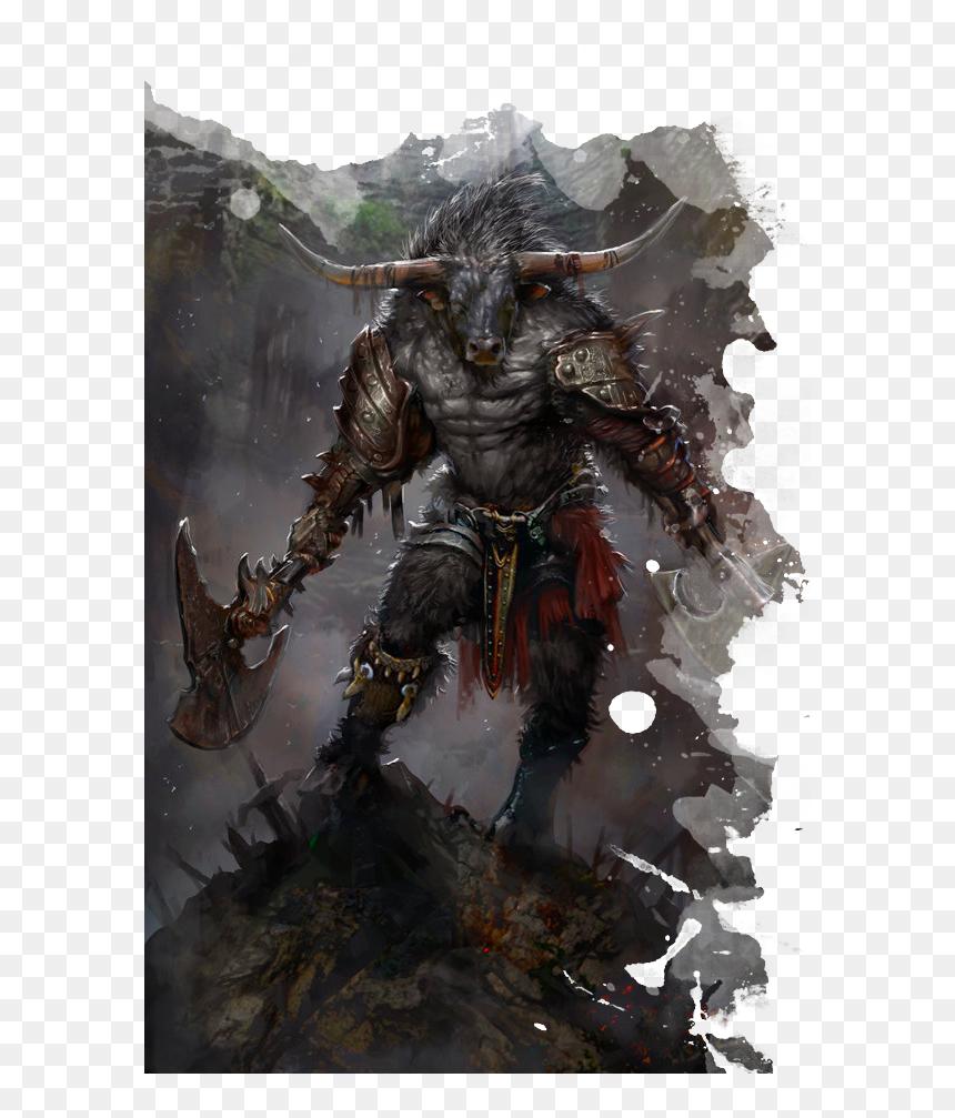 On A Successful Use Of Your Goring Rush Trait, In Addition, HD Png Download - minotaur png