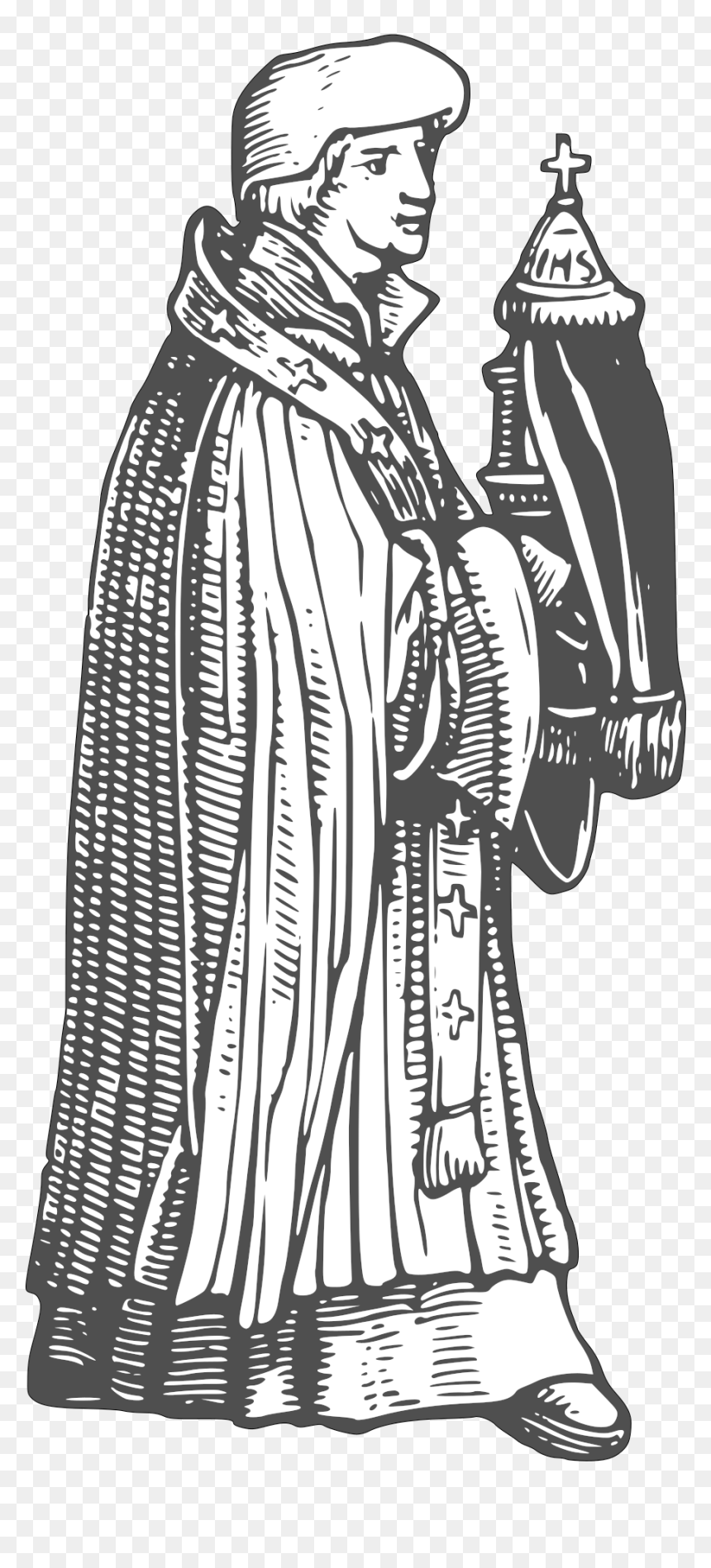 Medieval Priest Png, Transparent Png - priest png