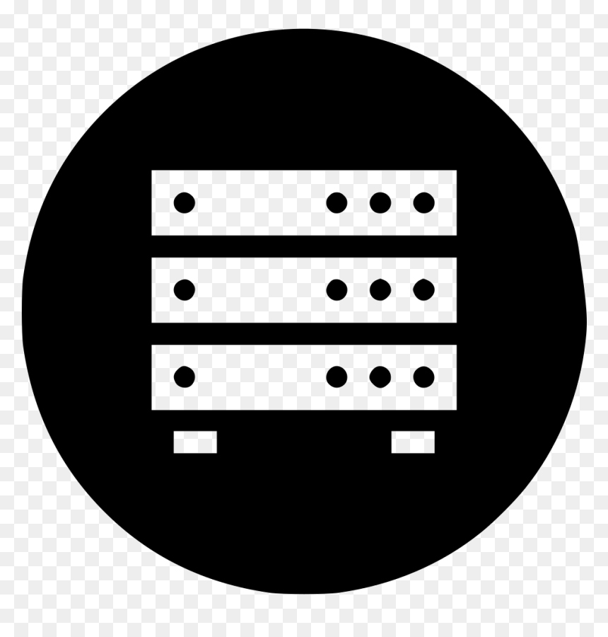 Database Server Hosting Rack Data Hardware Info Comments - Circle, HD Png Download - database icon png